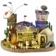 Hangar Spatial animé lumineux sonore LEMAX Spooky Town
