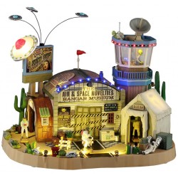 Hangar Spatial animé lumineux sonore LEMAX Spooky Town