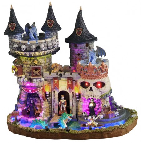 Château hanté animé lumineux sonore LEMAX Spooky Town