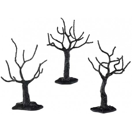 Arbres noirs LEMAX Spooky Town Lot de 3