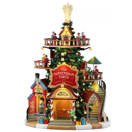 Tour avec boutiques de Noël lumineuse LEMAX