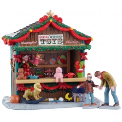 Chalet Jouets du Père Noël LEMAX Lot de 3
