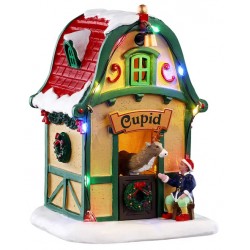 Maison lumineuse du renne Cupid LEMAX