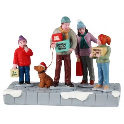 Courses de Noël en famille LEMAX
