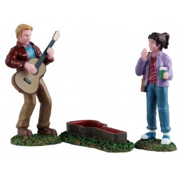 Couple avec guitare LEMAX Lot de 3