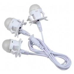 Cordon relié à 3 ampoules LED pour Maisons LEMAX