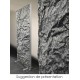 Feuille modulable à froisser effet rocher gris foncé 100x60cm