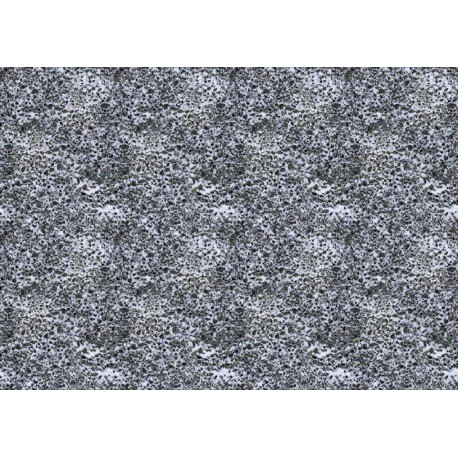 Feuille effet gravier enneigé 21 x 29,7cm
