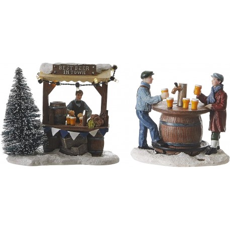 Stand et dégustation de bière lumineux LUVILLE Lot de 2