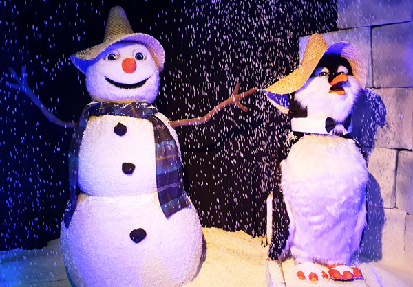 igloo enneige scene animee magie des automates